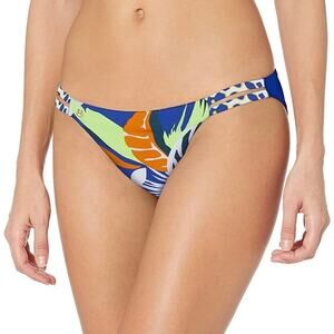 Maaji Love Stories Split Strap Reversible Bikini Bottom XL Cobalt Blue